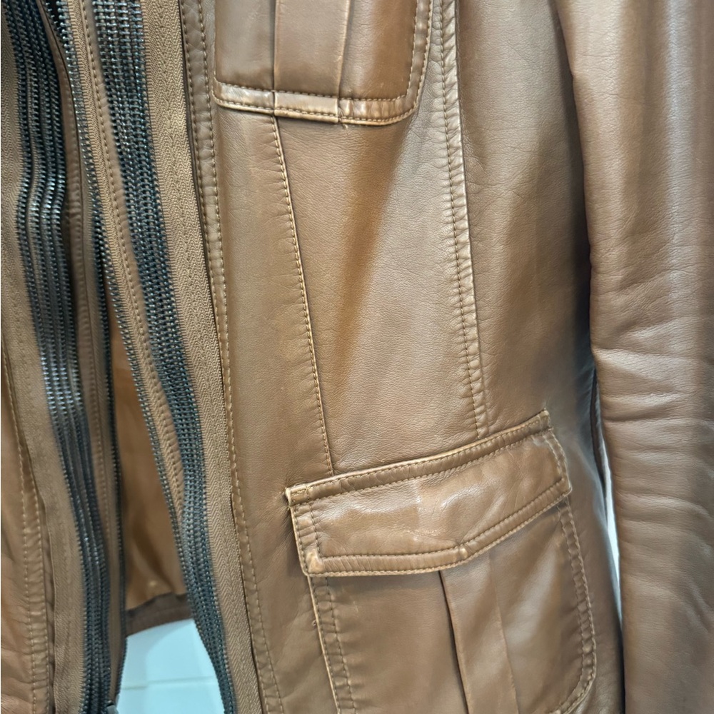 Vintage Havana vegan leather jacket from a boutique